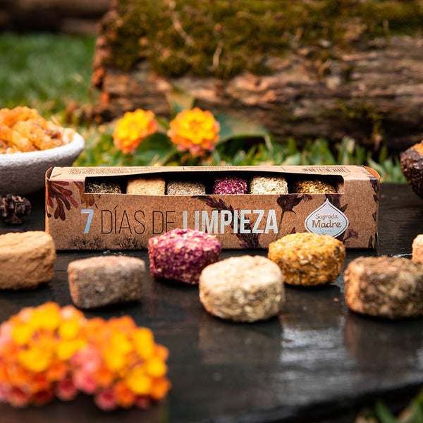 Pastillas de Defumación 7 Días de Limpieza – Sagrada Madre (7 unidades artesanales)