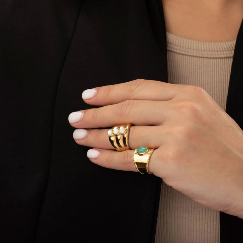 Anillo Brisa Serena – Calcedonia