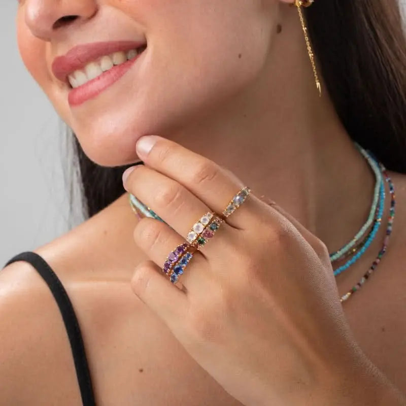 Anillo Aurora Lunar – Piedra Luna