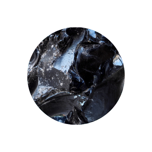 Obsidiana Negra en Bruto