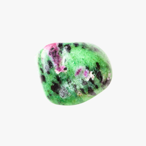 Rodado de Zoisita con Rubí