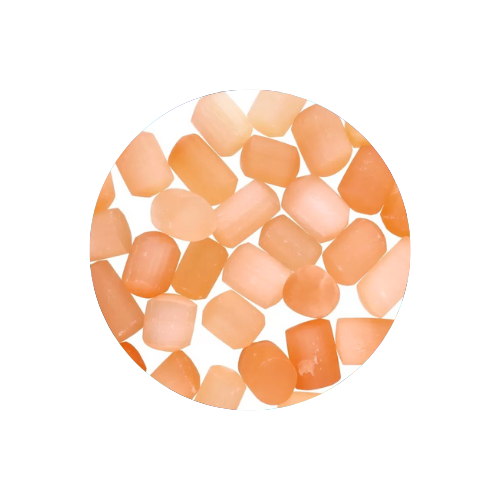Rodado de Selenita Naranja
