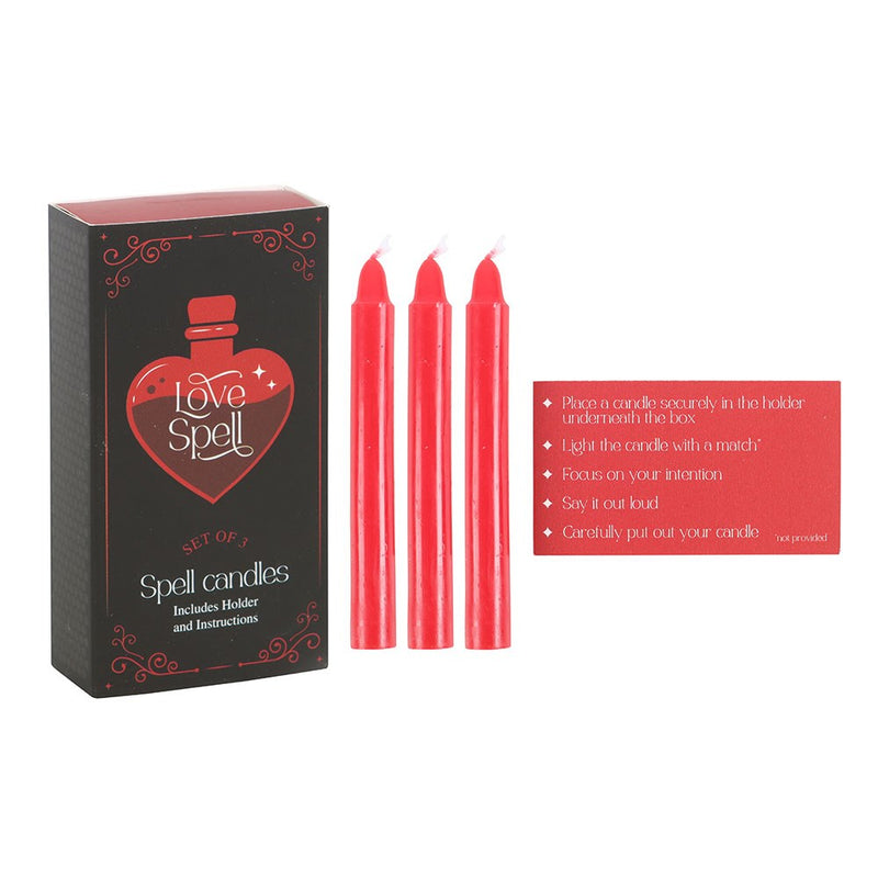 Set de 3 Velas Hechizo de Amor