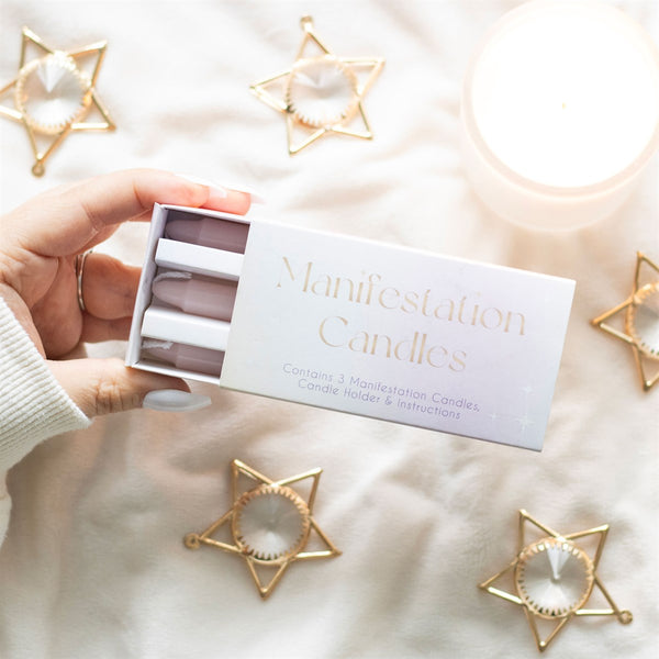 Set de 3 Velas de Manifestación Spell Candles