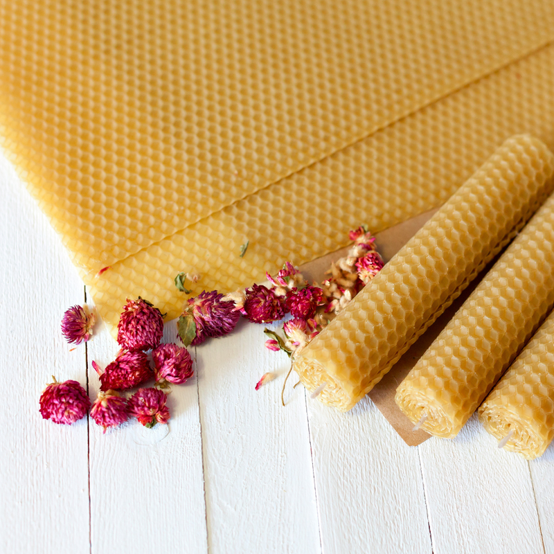Vela de Miel Natural de Cera de Abeja