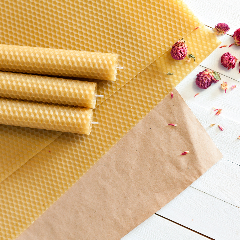 Vela de Miel Natural de Cera de Abeja