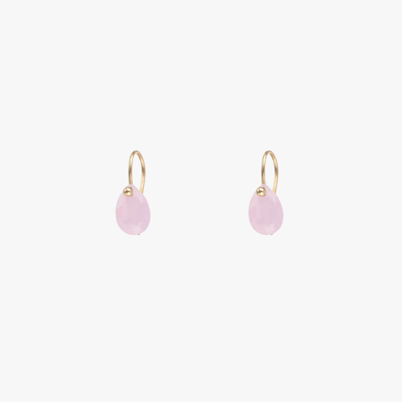Pendientes Aura de Cuarzo Rosa
