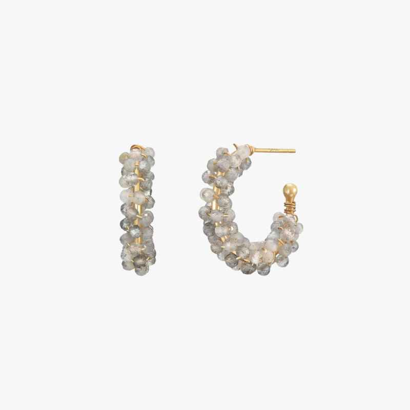 Pendientes Círculo de Alquimia – Labradorita